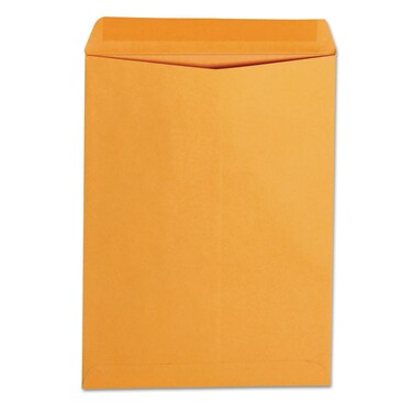Universal UNV41105 9 in. x 12 in. 24 lbs. #10-1/2 Square Flap Catalog Envelope - Brown Kraft (250/Box)