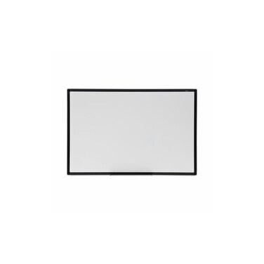 Universal Dry Erase Marker Board, Melamine, 24 x 18, Black Designer Frame