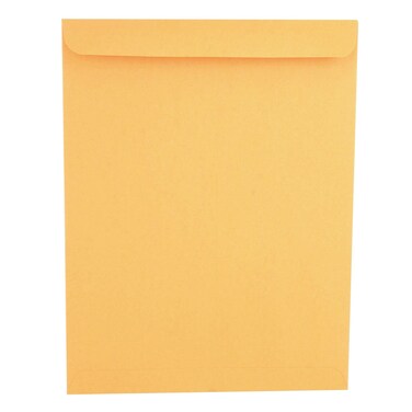 Universal UNV44165 28 lbs. Bond Weight #13-1/2 10 in. x 13 in. Square Flap Gummed Closure Catalog Envelope - Brown Kraft (250/Box)