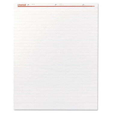 Universal Easel Pads/Flip Charts, Presentation Format (1&quot; Rule), 27 x 34, White, 50 Sheets, 2/Carton