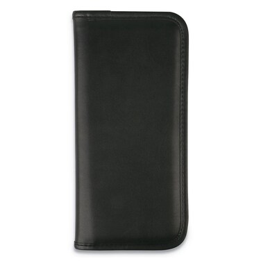 Universal UNV26850 4.75 in. x 10.13 in. Holds 160 3.5 in. x 2 in. Cards Business Card Holder - Vinyl, Black