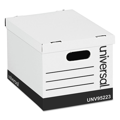Universal 9522302 Basic-Duty Easy Assembly Letter/Legal File Storage - White (12/Carton)