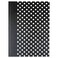 Universal UNV66350 10.25 in. x 7.63 in.1-Subject Wide/Legal Rule Casebound Hardcover Notebook - Black/White Cover