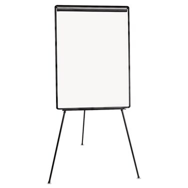 Universal 43032 Lightweight Tripod Style Dry Erase Easel, 29 x 41, White/Black