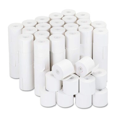 Universal 35705 Adding Machine/Calculator Roll, 16 lb, 1/2-Inch Core, 2-1/4-Inch x 126 ft,White, 100/CT