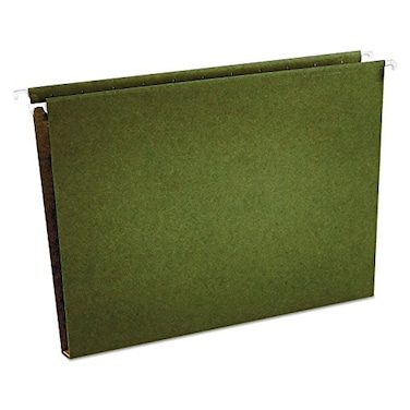 Universal Deluxe Bright Color Hanging File Folders, Letter Size, 1/5-Cut Tabs, Orange, 25/Box