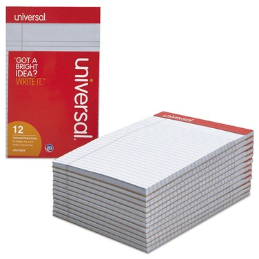 Universal Fashion Colored Perforated Ruled Writing Pads