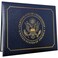 US Citizenship Certificate Holder   US Citizenship Gifts   Naturalization Certificate Padded Holder with Cover. Golden Great Seal of The United States.