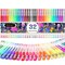 Taotree Glitter Gel Pens, 32 Color Neon Glitter Pens Fine Tip Art Markers Set 40% More Ink Colored Gel Marker for Coloring Book, Drawing, Coloring, Scrapbook, Journaling, Sparkle Easter Gifts kids