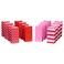 American Greetings 10.5" Valentines Day Goodie Bags, Hearts and Stripes (16-Count)