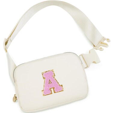 Uygafly Birthday Gifts for 4 5 6 7 8 9 10 11 12 13 Year Old Girls,Valentines Gifts for Teens Kids Daughter Sister Her,Fanny Pack Crossbody Bag Belt Bag Cute Trendy Stuff   Cream,A
