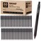 Pens Bulk, Black Pens, 60Pack Ballpoint Pens for Smooth Writing Pens No Smear, Black Ink Pens Medium Point 1.0mm, Retractable Pens, Click Pens, Ball Point Pens, Server Pens, School Office Supplies