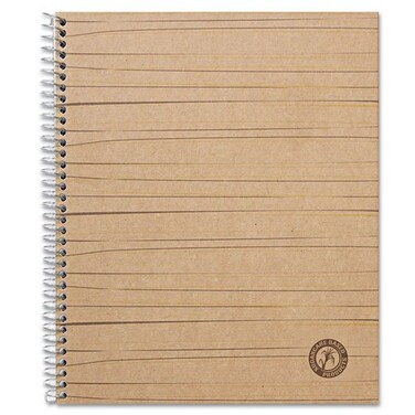 Universal One Sugarcane Based Notebook, College Rule, 11 x 8 1/2, White, 100 Sheets