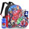 Marvel Avengers Backpack for Boys, Girls, Kids - 7 Pc Bundle 16" Superhero School Bag, Avengers Lunch Bag, Stickers, More (Avengers School Supplies)