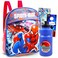 Marvel Spiderman School Bag Mini Backpack for Kids - 4 Pc Bundle With 11" Spiderman Travel Backpack for Boys Girls, Water Bottle, Stickers, And More (Spiderman School Supplies)