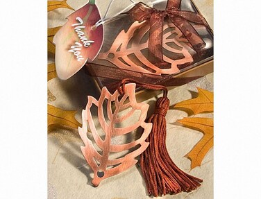 Fall Leaf Bookmark Favor, 1