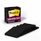 Post-it Super Sticky Notes 3x3 in 5 Pads 2X The Sticking Power Black (654-5SSSC)
