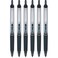 Pilot Precise V7 RT Retractable Rolling Ball Pens, Fine Point, Black Ink, 6 Pack