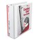 Comfort Grip Deluxe Plus D-Ring View Binder, 3" Capacity, 8-1/2 x 11, White, Sold as 2 Each