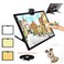 TOHETO A3 Light Pad, Rechargeable Light Board for Diamond Painting, Tracing Light Box with Stand and Clip, Light Table Lightbox for Tracing, Drawing