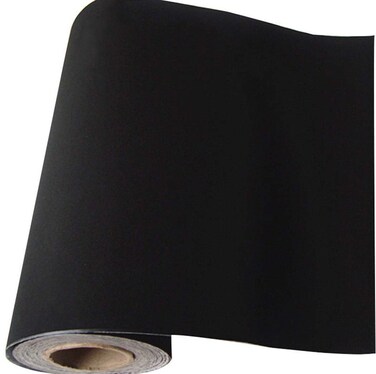 Self Adhesive Velvet Flock Backing Paper Liner for Jewelry Drawer Craft Fabric Peel and Stick Black, Soft Velvet Liner for Drawer DIY 17.7" x 117