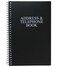 Iconikal Address and Telephone Book, Black, 8 x 5 inches for Organizing Names, Addresses, Email, Cell Phone Numbers