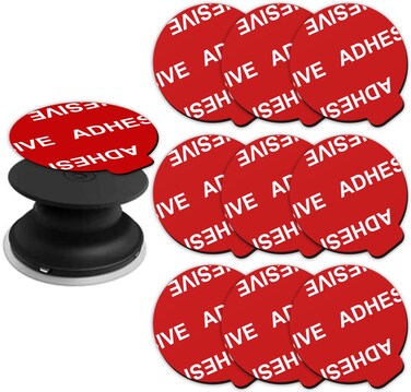 Very High Bond Sticky Adhesive, AZXYI 9 Pack Adhesive Replacement for Socket Base, 1.4 inches Double Sided Sticker Tapes for Phone Collapsible Grip &amp; Stand Base
