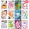 24 Pcs Make Your Own Sticker Sheets for Kids, Mix and Match Animal Face Stickers for Kids 3-5, 4-8, Toddlers Crafts Activities Gifts Goodie Bags Birthday Party Favors for Toddlers 2-4 Years