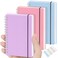 MSTONAL 3 Pack Small Spiral Notebook College Ruled, 3.5x5.5 Mini Pocket Spiral Notebooks With 7mm Lined Pages, 80 Sheets/160 Pages 100gsm Thick Paper to Stay Organized for Work School Office