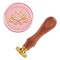 CRASPIRE Wax Seal Stamp, Wax Sealing Stamps Flower Vintage Wax Seal Stamp Retro Wood Stamp Removable Brass Seal Wood Handle for Wedding Invitations Embellishment Gift Packing - Lotus