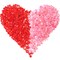 Tatuo 1000 Pieces Valentine&#39;s Day Buttons for Crafts Red and Pink Craft Buttons Bulk Round Resin Buttons Assorted Size for Sewing DIY Crafting Art Decorations,2 Holes and 4 Holes
