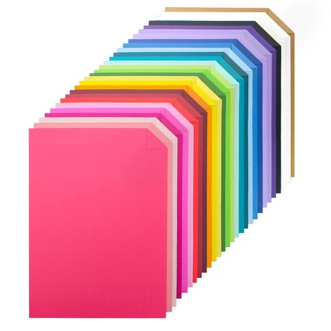 60 sheets Color Cardstock, 28 Assorted Colors 250 gsm A4 Size, Double Sided Printed Cardstock Paper, Premium Thick Card Stock for Card Making, Craft, Scrapbooking, Party Decors, Kids School Supplies