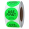 Hybsk Fluorescence"USE First" Stickers Restaurant Food Service FIFO Label 1.5 Inch Total 500 Labels Per Roll (Fluorescence Green)