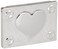 Elegant Reflections Collection Heart Design mirror Compact Favors, 1 Piece