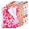 TUPARKA 6 Pcs Heart Wrapping Paper Printed Patterned Tissue Valentines Gift Wrap Red Tissue Paper for Gift Wrap Supply(50 * 70CM)