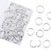 AKONEGE 0.75 Inch Loose Leaf Binder Rings, (50 Pack) Small Office Book Rings, Nickel Plated Steel Binder Rings, Keychain Key Rings, Metal Book Rings, Index Card Rings Silver, for School, Home, Office
