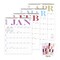 BORN FAIR 2025 Calendar, Calendar 2025-2026, 18 Months Wall Calendar January 2025 to June 2026 Calendar with Julian Dates, 14 X 11&quot; (simplicity)