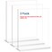 newnewshow 8.5x11 Acrylic Sign Holder 3 Pack Vertical Double-Sided Display (Optional 8.5x11 8.5x5.5 5x7 Horizontal and Vertical)
