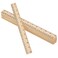 Outus 12 Pack Wood Ruler Bulk for Students Wooden School Rulers Gifts Office Classroom Measuring, 2 Scale, 12 Inch and 30 cm