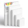 GOTIDEAL Stretched Canvas, Multi Pack 4x4, 5x7, 8x10,9x12, 11x14 Set of 10, Primed White - 100% Cotton Artist Canvas Boards for Painting, Acrylic Pouring, Oil Paint Dry &amp; Wet Art Media