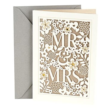 Hallmark Wedding Card (Mr. &amp; Mrs.)