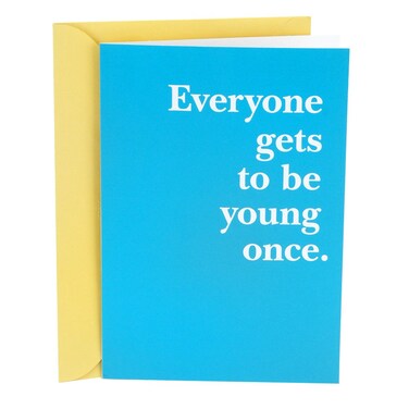 Hallmark Shoebox Funny Birthday Card (Young Once)