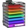 GoldOrcle 8 Tier Paper Letter Tray Organizer with Handles, Mesh Desk File Holder Storage Organization for Office School Desktop