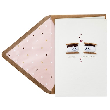 Hallmark Signature Valentines Day Card for Husband, Wife, Boyfriend, Girlfriend (Smores)