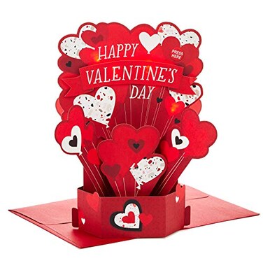 Hallmark Paper Wonder Musical Pop Up Valentines Day Card (Plays Happy by Pharrell Williams)