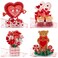 Hallmark Signature Paper Wonder Pop Up Valentines Day Cards Assortment (4 Cards with Envelopes)