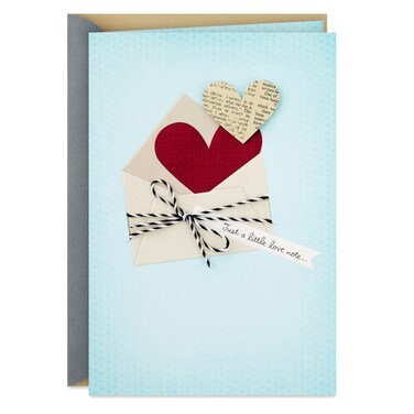 Hallmark Romantic Valentine's Day Card (Love Note) for Anniversary, Romantic Birthday, Everyday Love, Sweetest Day