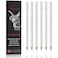 GETHPEN Professional White Charcoal Pencils Set - 6 Pieces Sketch Highlight White Pencils for Drawing, Sketching, Shading, Blending, White Chalk Pencils for Beginners &amp; Artists