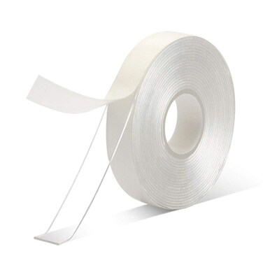 VERSAF Double Sided Adhesive Tape -1/2" 10' Arcylic Transparent Removable No Residue Double Sided Heavy Duty Mounting Tape for Home/Office/Wall Decor(Pack of 1 Roll)