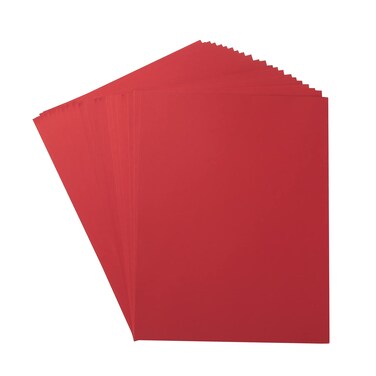 20 Sheets Colored Thick Paper Cardstock Blank for DIY Crafts Cards Making, Invitations, Scrapbook Supplies (Red, 8.5 x 11 inches)
